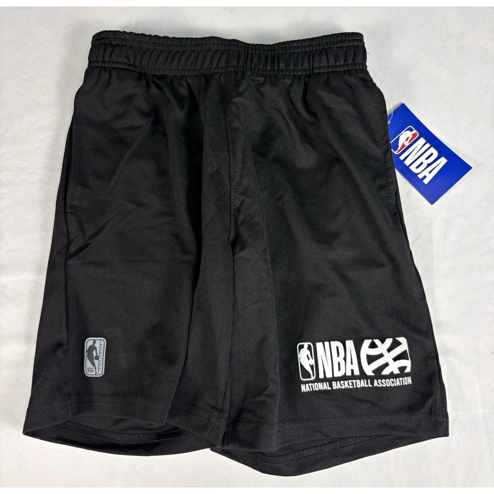 NBA Black Basketball Shorts Boys Size 10-12 Officially Licensed NBA New With Tag